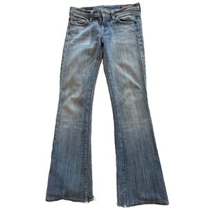 Y2K Citizens of Humanity Blue Ingrid Low Waist Flair  Stretch Jeans USA Retro 26